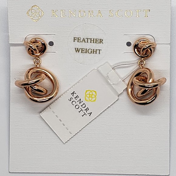 Kendra Scott Presleigh Drop Earrings Rose Gold